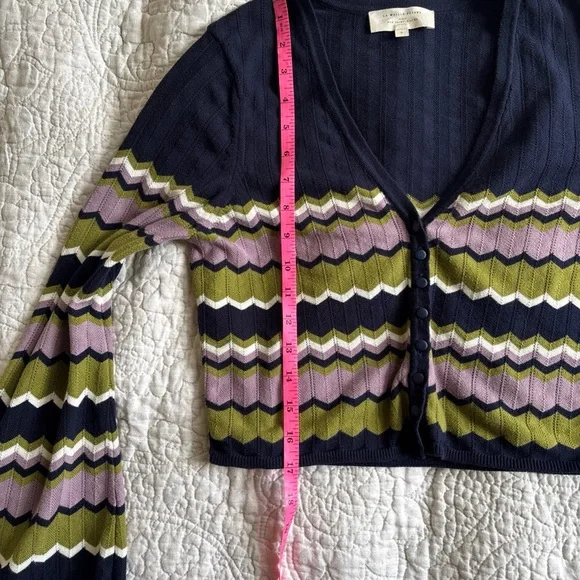 SEZANE Bobbie Cropped Cardigan 100% Cotton Size Small - Picture 11 of 13